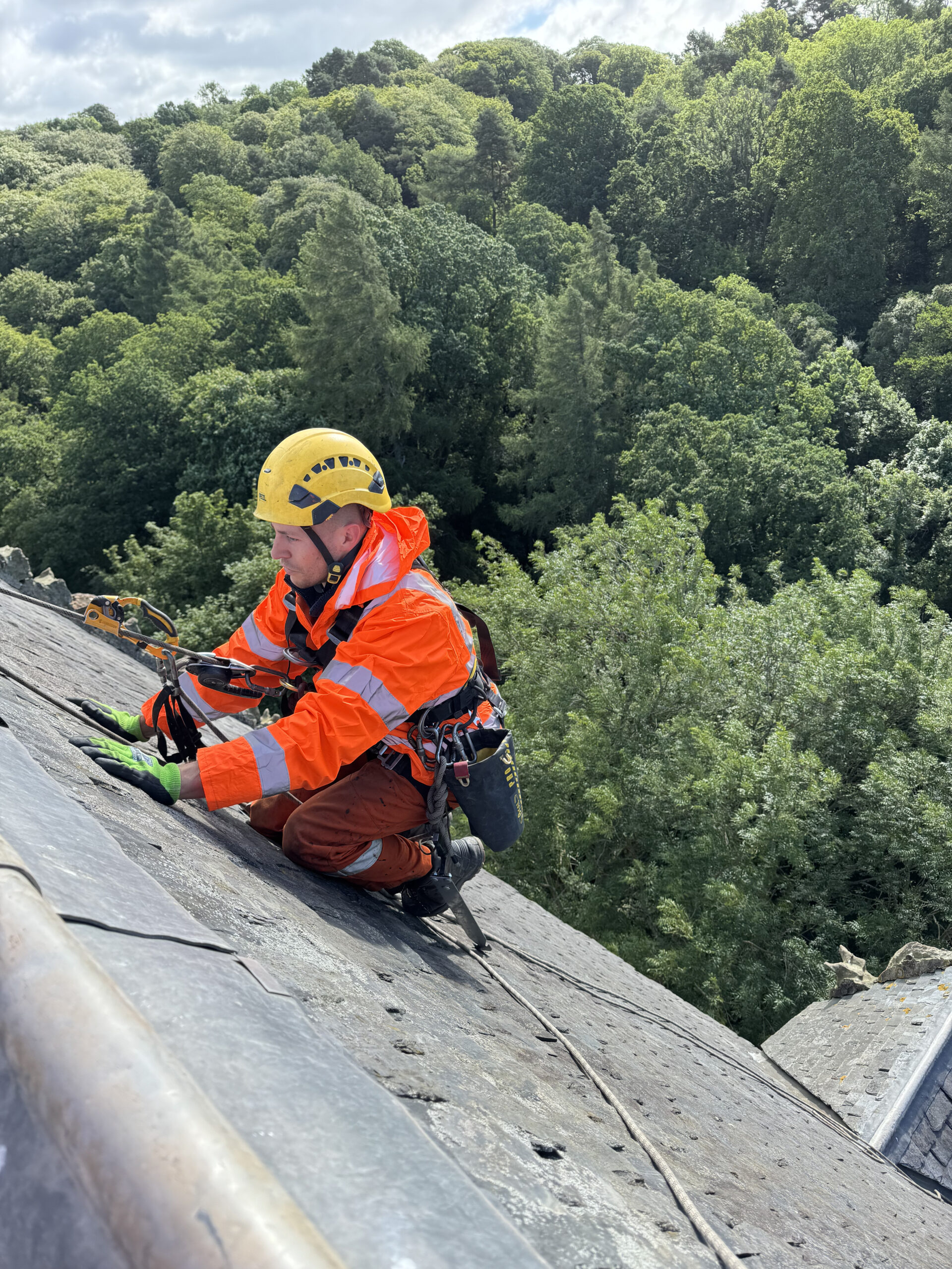 rope access roof repairs
